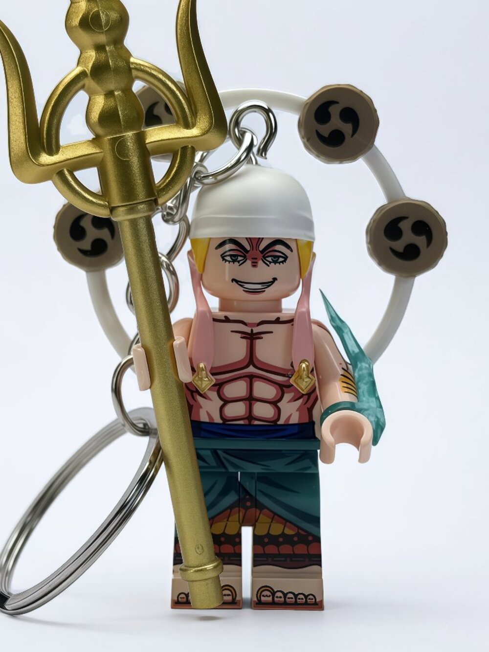 One Piece Enel Custom Minifigure Keychain